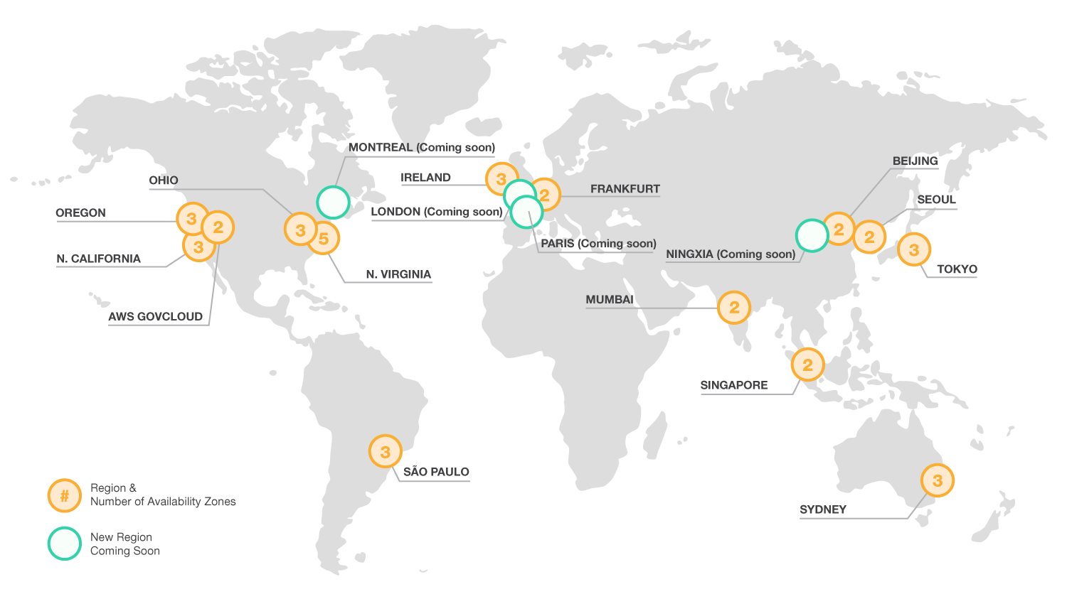 Région AWS - Infrastructure globale AWS